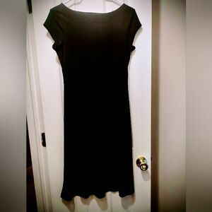 DRESS Sale Isaac Mizrahi Classic Black Midi Dress